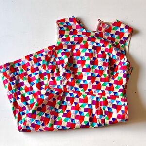 Kate Spade size 4? Multicolor Geometric Print Sleeveless Dress